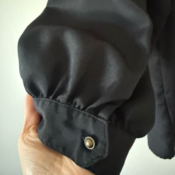 Maeve Anthropologie Yanna Blouse in Black - Size S - Picture 4 of 8